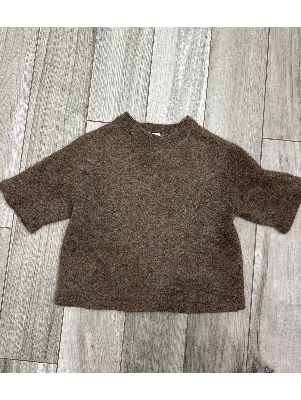 & Other Stories Atelier Brown Alpaca Wool Blend Pullover Sweater Size S